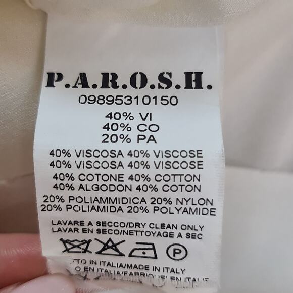 P.A.R.O.S.H. Lace Embroidered Top Sz.M - Picture 6 of 6